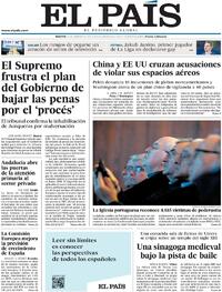 Portada El País 2023-02-14