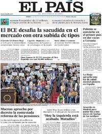 Portada El País 2023-03-17