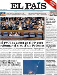Portada El País 2023-04-21
