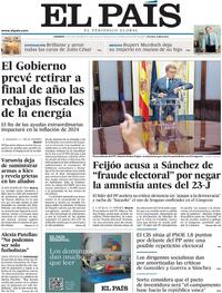 Portada El País 2023-09-22