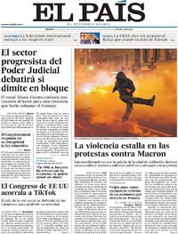Portada El País 2023-03-24