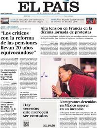 Portada El País 2023-03-29