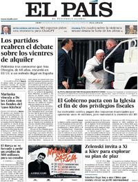 Portada El País 2023-03-30