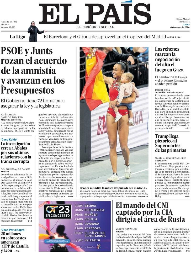 Portada El País 2024-03-05