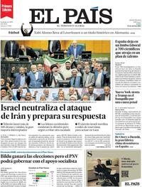 Portada El País 2024-04-15
