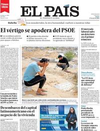 Portada El País 2024-04-27