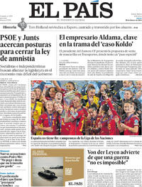Portada El País 2024-02-29