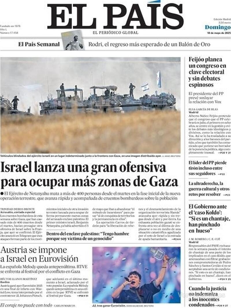 Portada El Mundo 2025-05-18