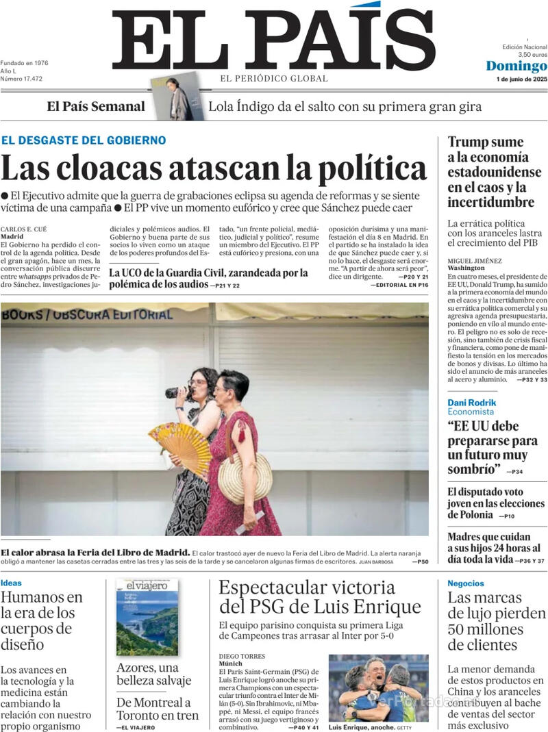 Portada El Mundo 2025-06-01