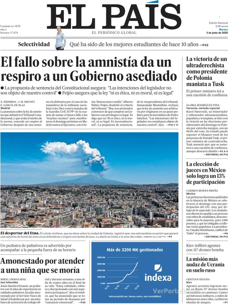 Portada El Mundo 2025-06-03