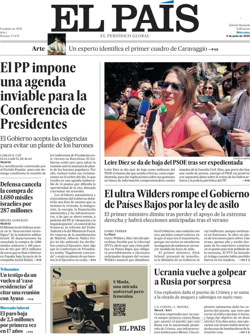 Portada El Mundo 2025-06-04
