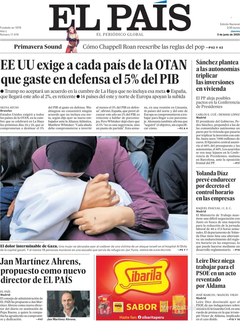 Portada El Mundo 2025-06-05