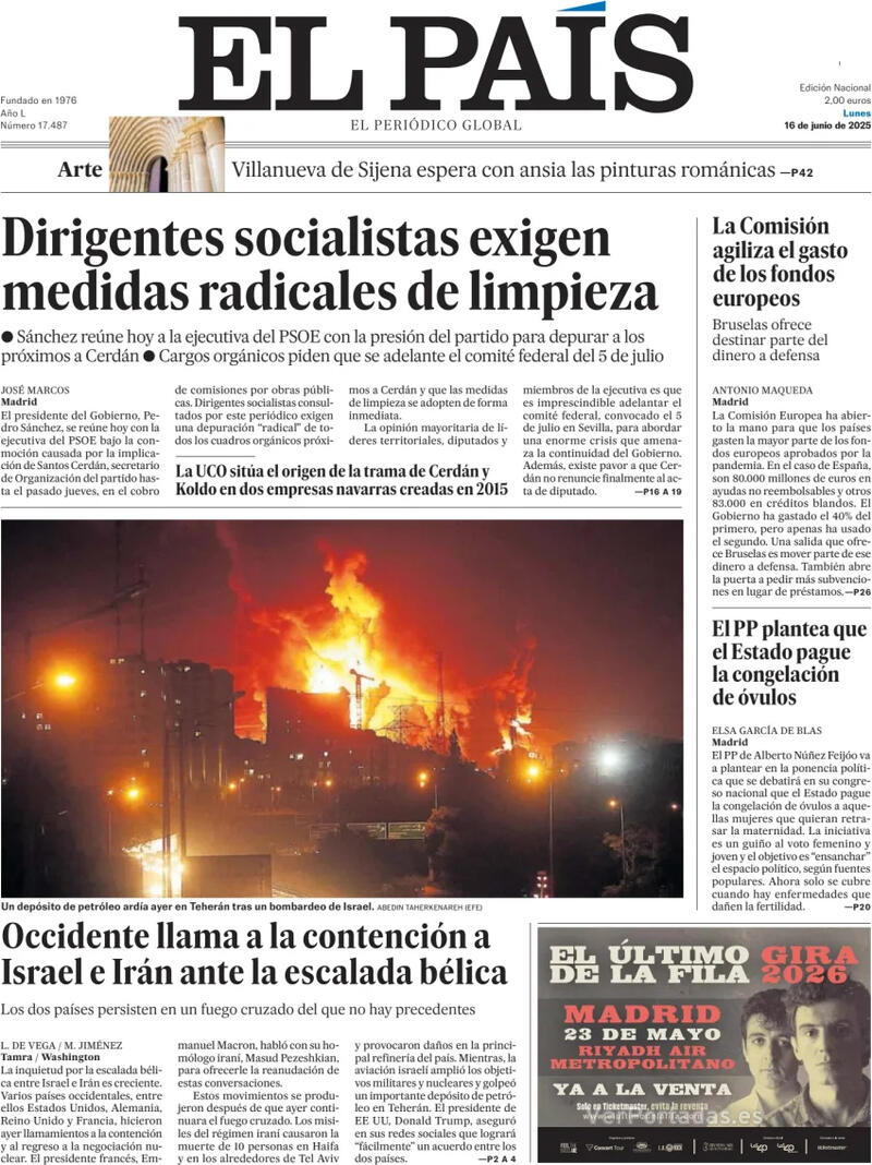 Portada El Mundo 2025-06-16