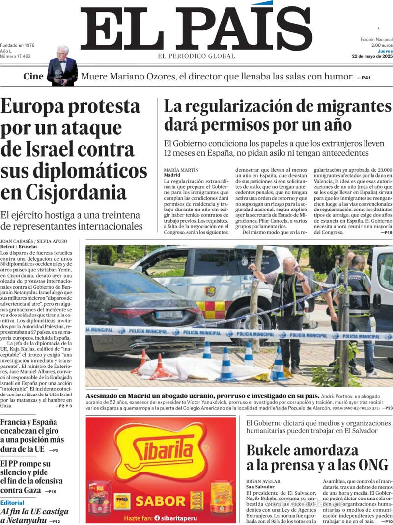 Portada El Mundo 2025-05-22