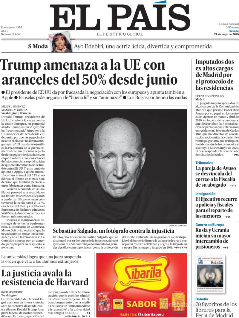 Portada El Mundo 2025-05-24
