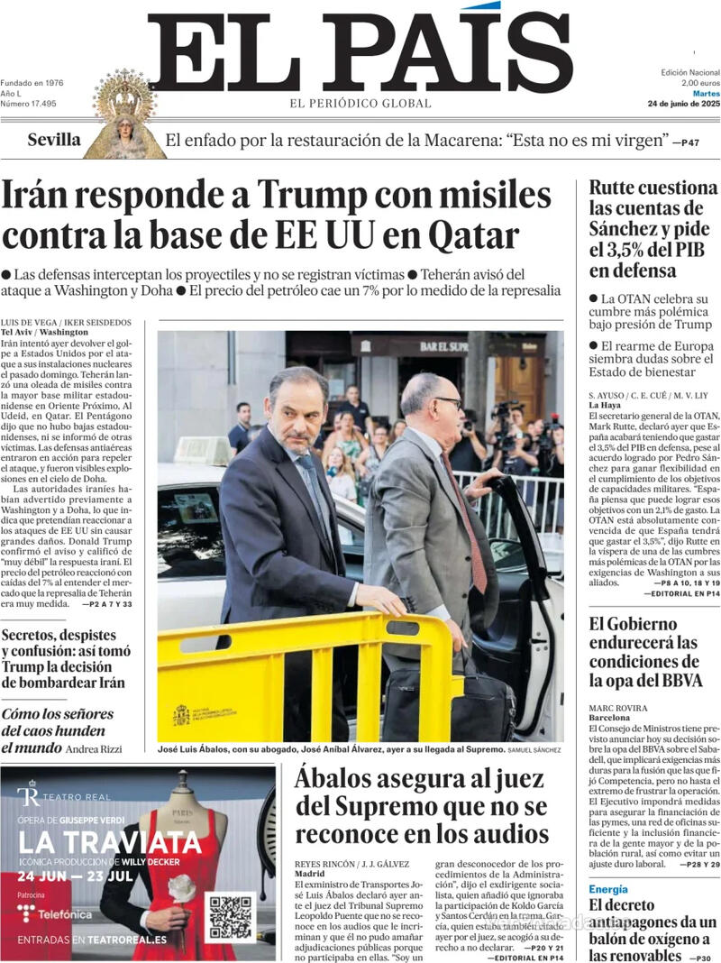 Portada El Mundo 2025-06-24