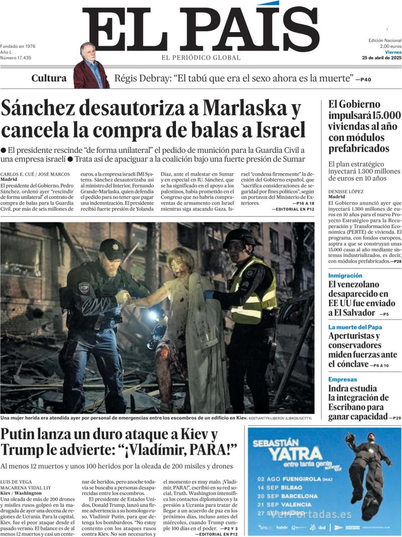 Portada El Mundo 2025-04-25