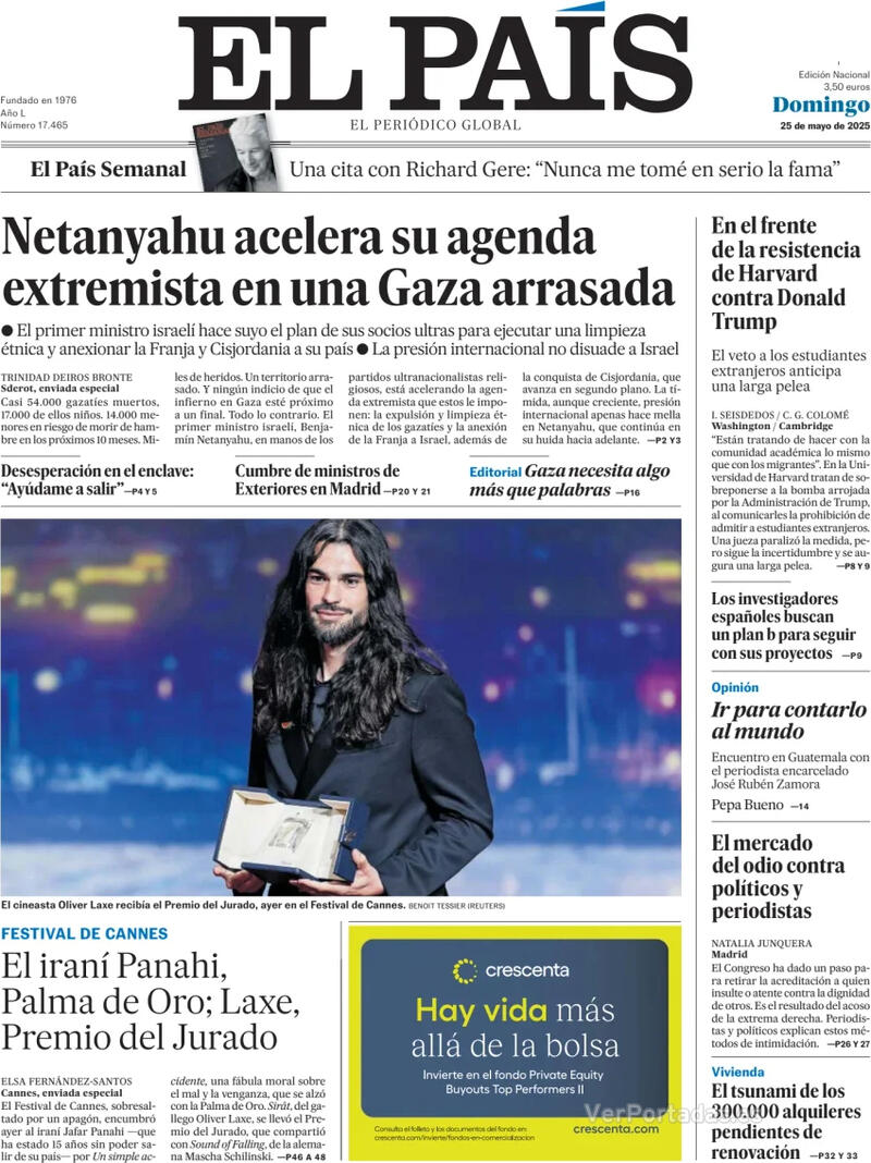 Portada El Mundo 2025-05-25