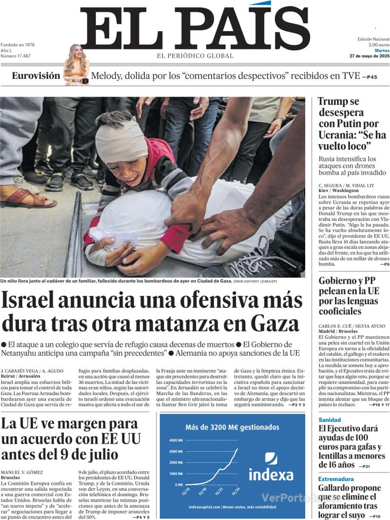 Portada El Mundo 2025-05-27
