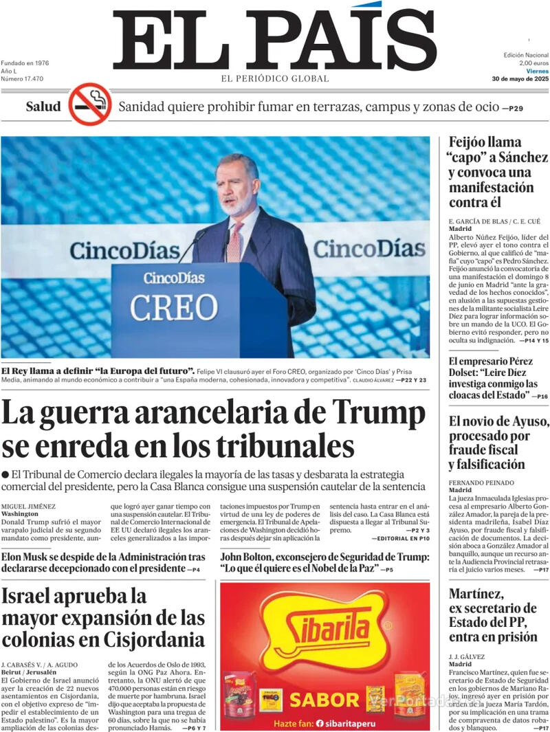 Portada El Mundo 2025-05-30