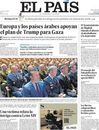 Portada El País 2025-10-01