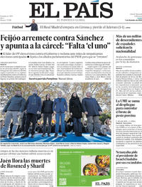 Portada El País 2025-12-01