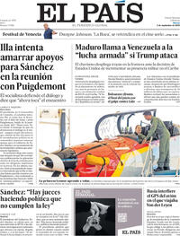 Portada El País 2025-09-02