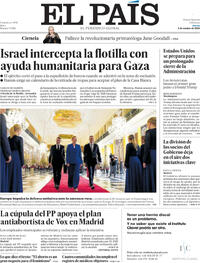 Portada El País 2025-10-02