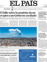 Portada periódico El País