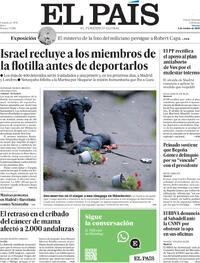 Portada El País 2025-10-03