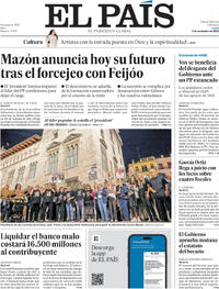 Portada El País 2025-11-03