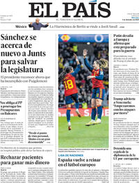 Portada El País 2025-12-03