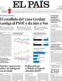 Portada El País 2025-07-04