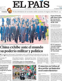 Portada El País 2025-09-04