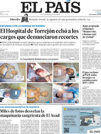 Portada El País 2025-12-04