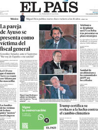 Portada El País 2025-11-05