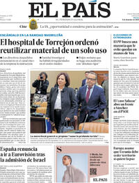 Portada El País 2025-12-05