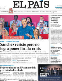 Portada El País 2025-07-06