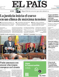 Portada El País 2025-09-06
