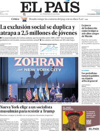 Portada El País 2025-11-06