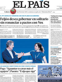 Portada periódico El País