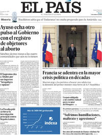 Portada El País 2025-10-07