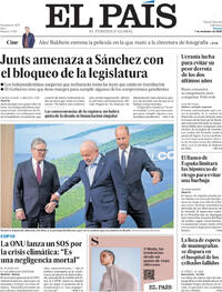 Portada El País 2025-11-07