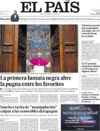 Portada periódico El País