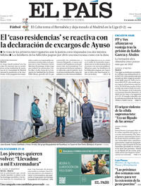 Portada El País 2025-12-08