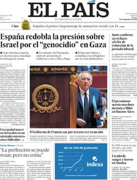 Portada El País 2025-09-09