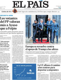 Portada El País 2025-12-09