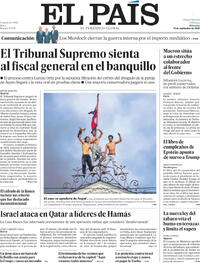 Portada El País 2025-09-10