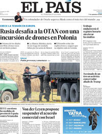 Portada El País 2025-09-11