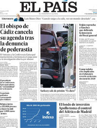 Portada El País 2025-11-11